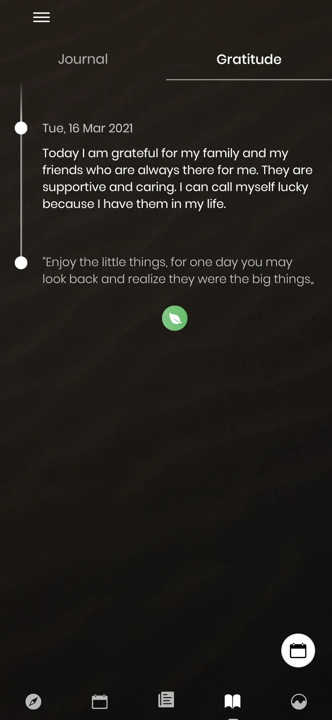 Moodflow app screenshot - Mood tracking with detailed emotions